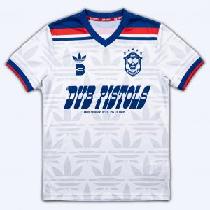 FC PISTOLERO - WHITE, RED & BLUE FOOTBALL JERSEY