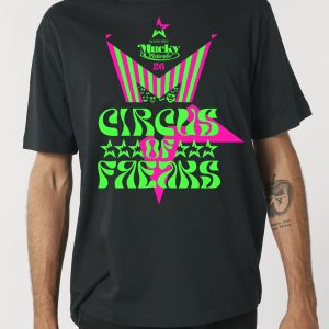 MUCKY WEEKENDER 2026 - CIRCUS OF FREAKS BLACK, PINK & GREEN T-SHIRT